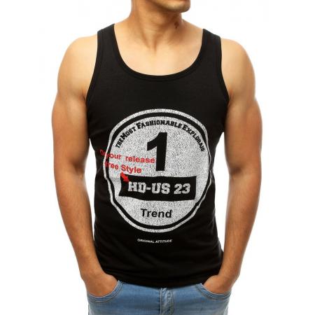 Pánský STYLE nátělník s potiskem černé