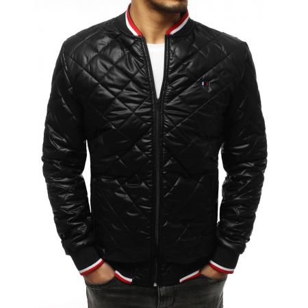 Pánska bunda prešívaná bomber jacket čierna