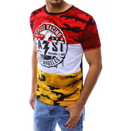 Pánske tričko t-shirt s potlačou červenej RX4219