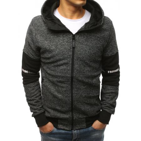NewStyle Férfi kapucnis unzipping antracit