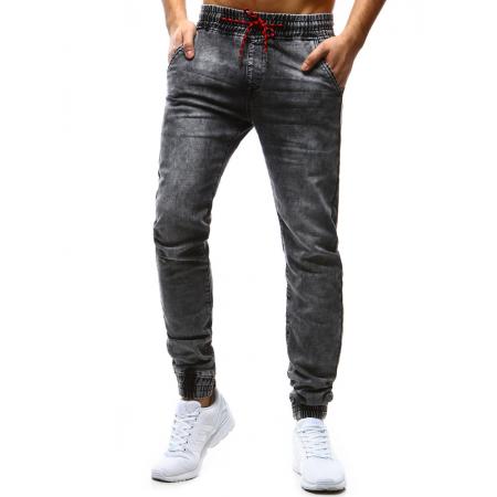 Pánské šedé jeansové joggery