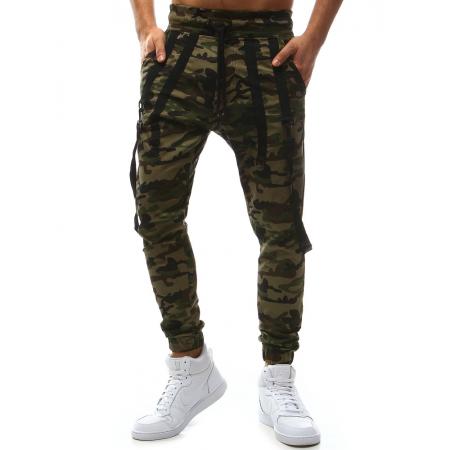 Pánské joggery woodland camo maskáčové