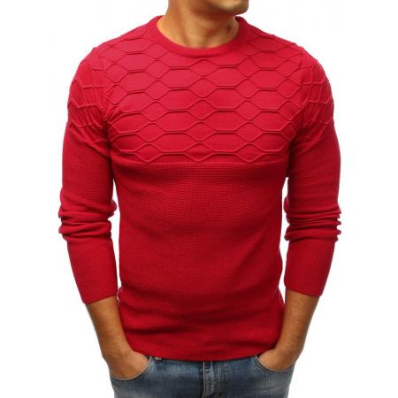 Férfi piros pulóver STYLE