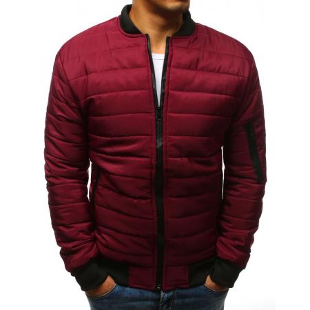 Pánska NEWSTYLE bunda prešívaná bomber jacket červená