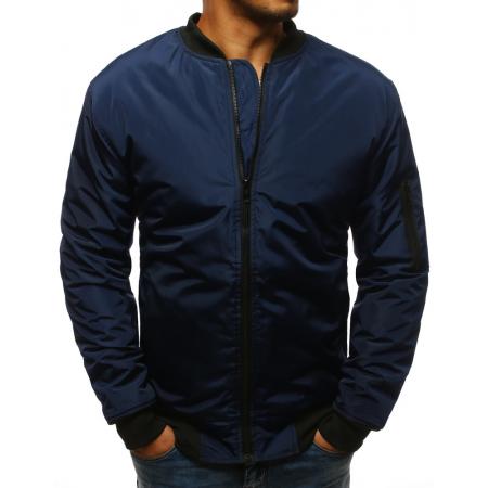 Pánska STYLE bunda bomber jacket tmavo modrá