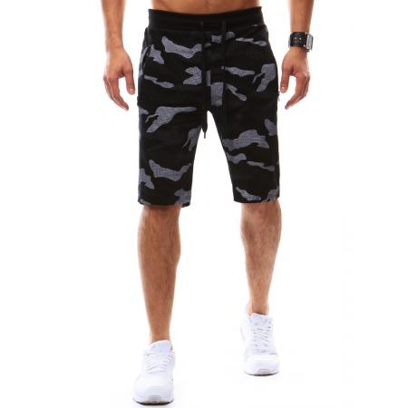 Pánské kraťase/šortky camo černé