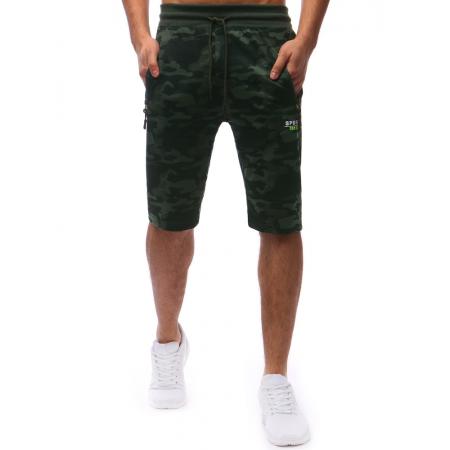 Pánske teplákové kraťasy woodland camo