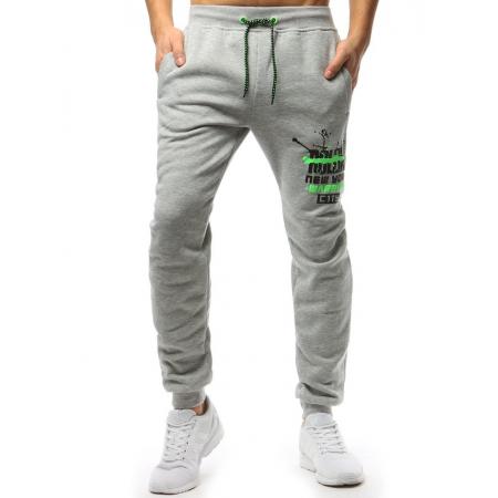Pánske STYLE nohavice tepláky šedé