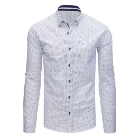 Pánská STYLE košile elegantní se vzory bílá