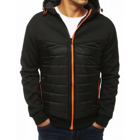Pánská STYLE bunda přechodná vycpaná / prošívaná černá