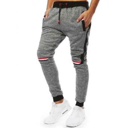 Pánské kalhoty tepláky jogger antracitové