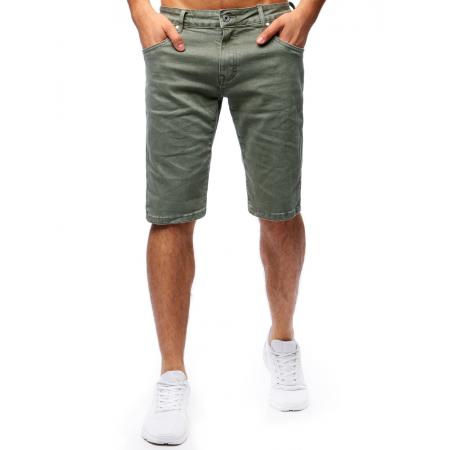 Pánské džínové šortky khaki