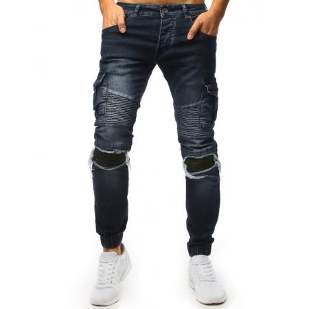 Férfi elegáns Jogger sötétkék