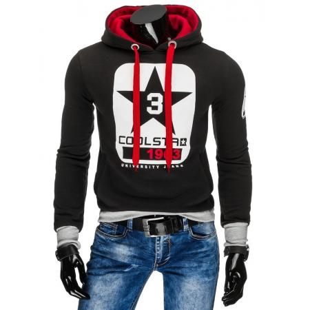 Pánská mikina STYLE s kapucí černá