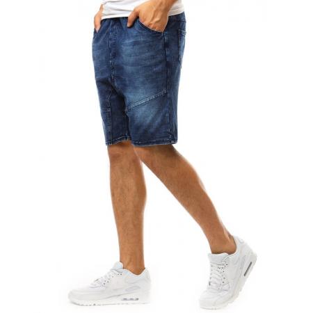 Pánske MODERN kraťasy denim look rifľové tmavo modré
