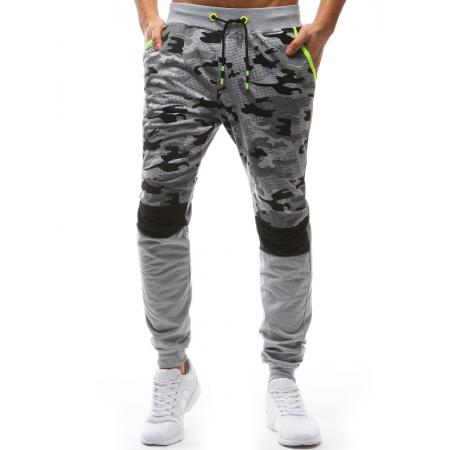 Pánska tepláky STYLE camo maskáčové šedej