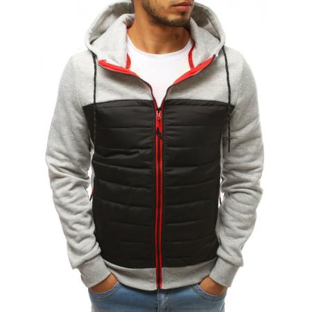 Pánská SPRING bunda přechodová prošívaná šedá