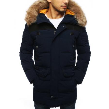 Pánská FALL / WINTER bunda prošívaná zimní tmavě modrá