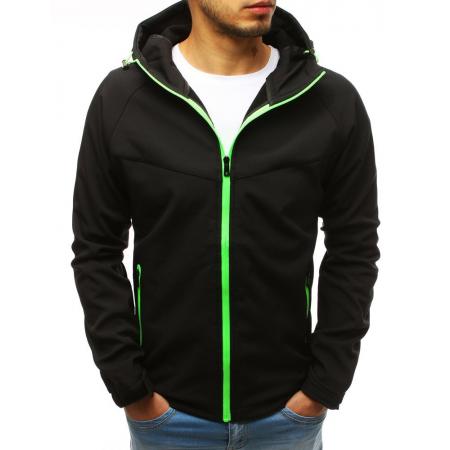 Pánská SPRING bunda softshell s kapucí černá
