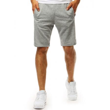 Pánske teplákové SHORT kraťasy šedej
