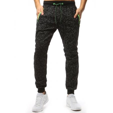 Pánske STYLE nohavice tepláky čierne