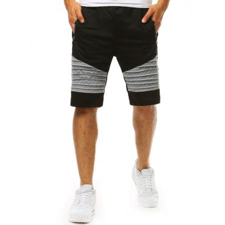 Pánske teplákové SHORT kraťasy čierne