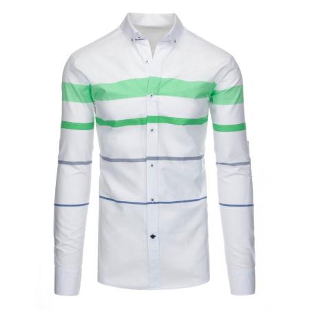 Fehér csíkos férfi ing slim fit