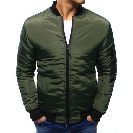 Pánská bunda bomber jacket zelená