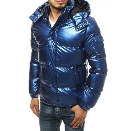 Férfi téli kabát steppelt kék tx3497