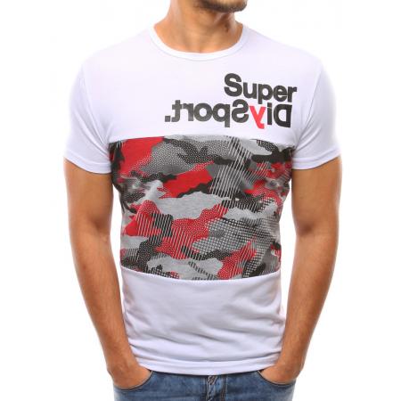 Pánské bílé tričko s potiskem STYLE