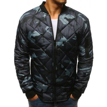 Pánska maskáčová STYLE bunda prešívaná bomber jacket camo šedá