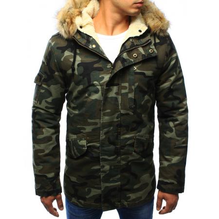 Bunda parka pánská woodland camo - maskáčová