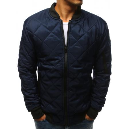 Pánska STYLE bunda prešívaná bomber jacket tmavo modrá