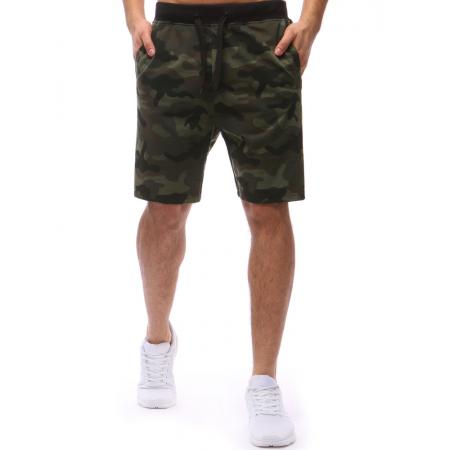 Pánské teplákové kraťase woodland camo maskáčové
