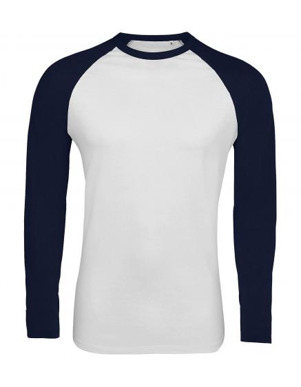 SOL'S FUNKY LSL White / Navy