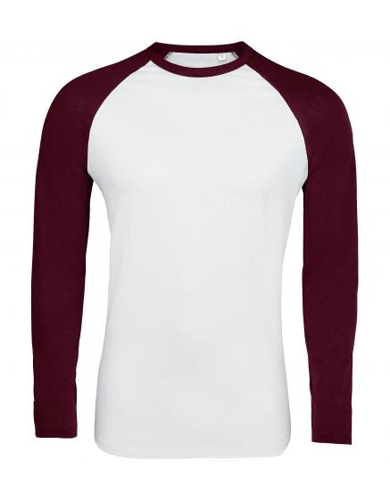 SOL'S FUNKY LSL White / Burgundy