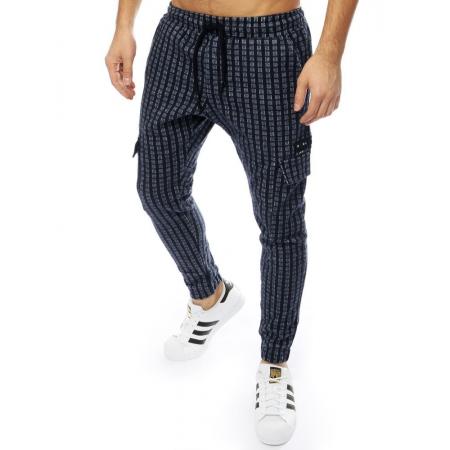 Pánske nohavice jogger kockované