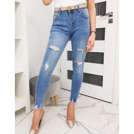 Dámske džínsy Skinny FIT Seni modré UY0275