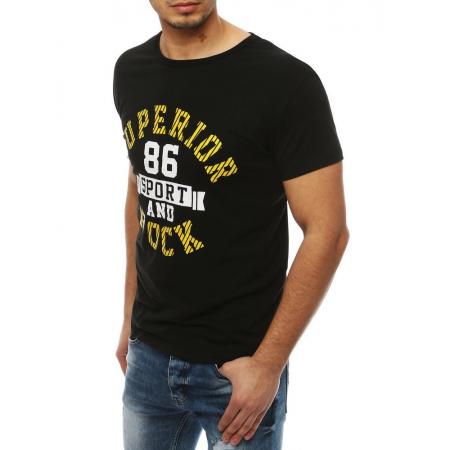 Pánske tričko T-shirt s potlačou čiernej RX4011