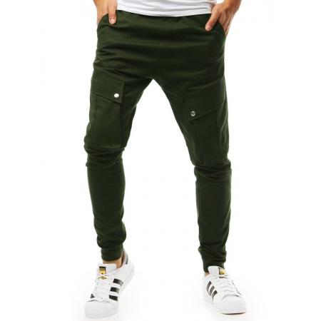 Pánské kalhoty jogger khaki