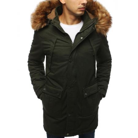 Pánska bunda parka zimná khaki TX3061