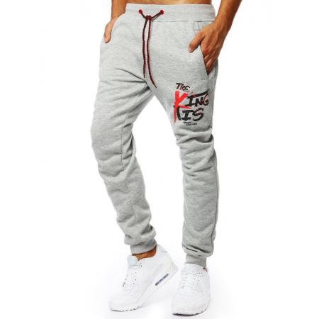 Šedé pánské jogger tepláky