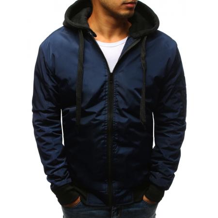 Pánská STYLE bunda bomber jacket tmavě modrá
