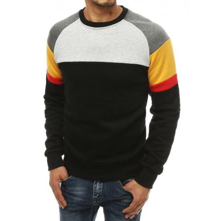 Férfi kapucnis pulóver, fekete BX4663