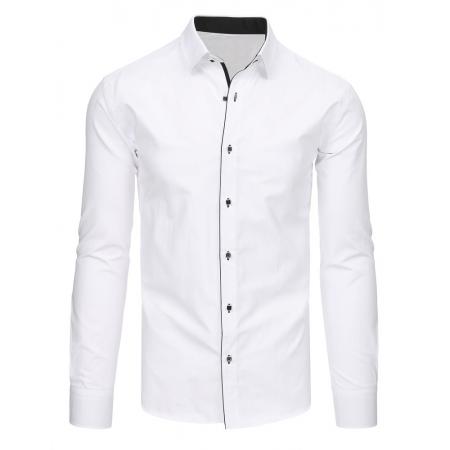 Elegantná pánska košeľa biela s dlhým rukávom