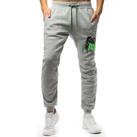 Pánske STYLE nohavice tepláky šedé