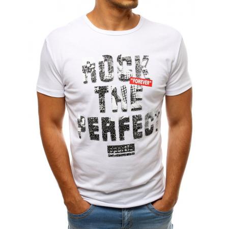 Pánske STYLE tričko s potlačou bielej