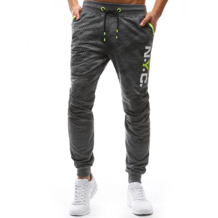 Pánska tepláky STYLE camo maskáčové antracitovej