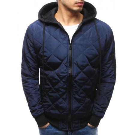 Pánska NEWSTYLE bunda prešívaná bomber jacket tmavo modrá