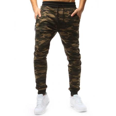 Pánske nohavice STYLE tepláky camo maskáčové béžovej